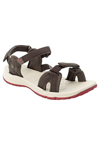 Jack Wolfskin Damen Lakewood Ride W Sandale, Coconut Brown/Auburn, 35.5 EU von Jack Wolfskin