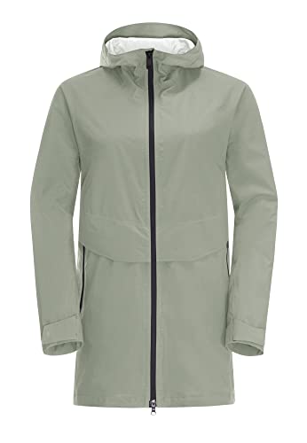 Jack Wolfskin Damen Mainkai Long Jacke, Mint Leaf, M von Jack Wolfskin