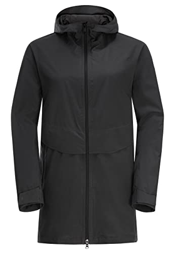 Jack Wolfskin Damen Mainkai Long Jacke, Phantom, S von Jack Wolfskin