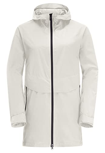 Jack Wolfskin Damen Mainkai Long Jacke, Silver Cloud, M von Jack Wolfskin