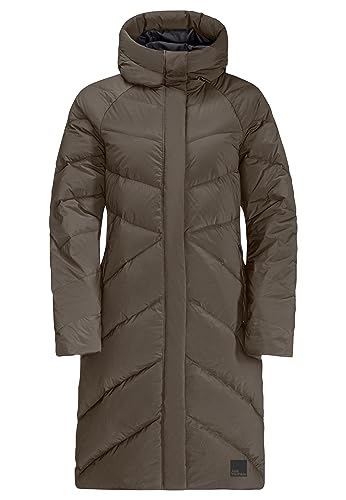 Jack Wolfskin Damen Marienplatz Coat W Mantel, Kalter Kaffee, XXL von Jack Wolfskin