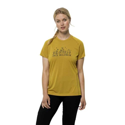 Jack Wolfskin Damen Morobbia T-Shirt, Golden Spice, XS von Jack Wolfskin