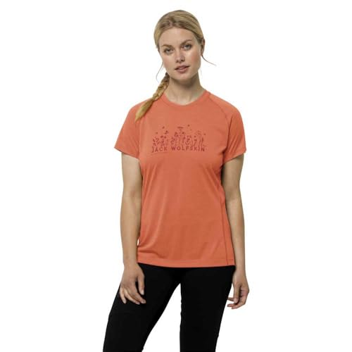 Jack Wolfskin Damen Morobbia T-Shirt, Guave, Large von Jack Wolfskin