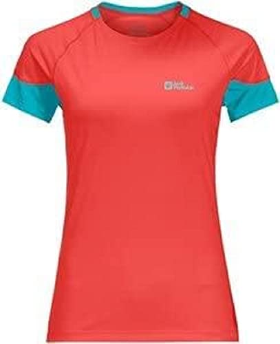 Jack Wolfskin Damen Narrows T-Shirt, Tango Orange, XS von Jack Wolfskin