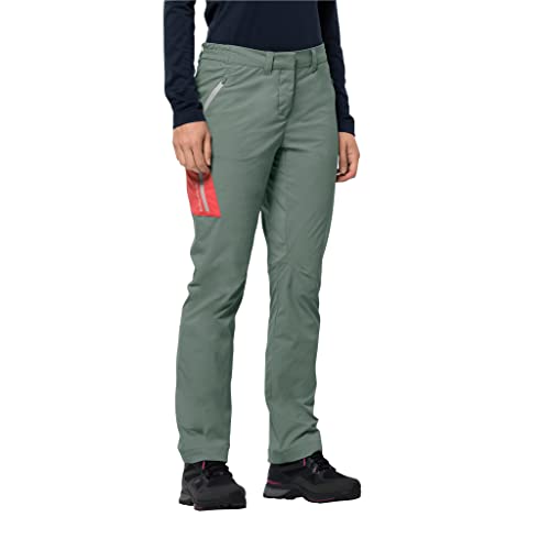 Jack Wolfskin Damen Overland Softshellhose Oliv 40 von Jack Wolfskin