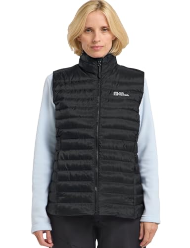 Jack Wolfskin Damen PILVI DOWN Vest W RDS Daunenweste, Black, XL von Jack Wolfskin