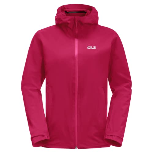 Jack Wolfskin Damen Pack & Go Shell Jacke, Cranberry, XXL von Jack Wolfskin