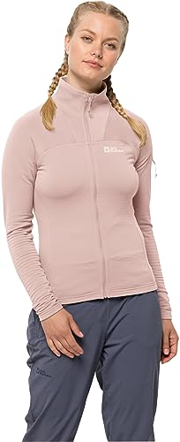 Jack Wolfskin Damen Prelight Fleecejacke, 2203 Rose Smoke, L von Jack Wolfskin