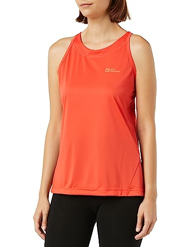 Jack Wolfskin Damen Prelight T-Shirt, Tango Orange, X-Large von Jack Wolfskin