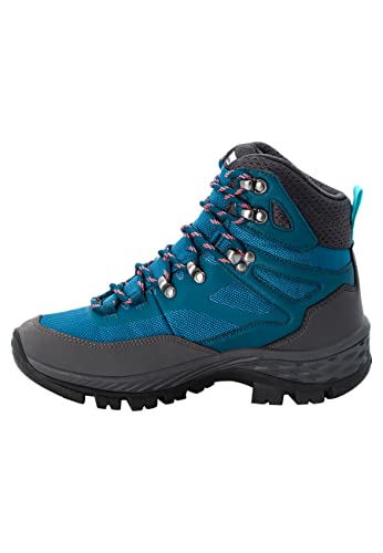 Jack Wolfskin Damen Rebellion Guide Texapore Mid W, Turquoise / Coral, 37 EU von Jack Wolfskin