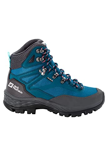 Jack Wolfskin Damen Rebellion Guide Texapore Mid W, Turquoise / Coral, 37 EU von Jack Wolfskin