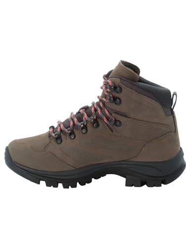 Jack Wolfskin Damen Rebellion Texapore Mid W Walking-Schuh, Brown/Phantom, 35.5 EU von Jack Wolfskin