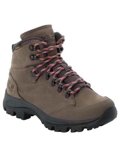 Jack Wolfskin Damen Rebellion Texapore Mid W Walking-Schuh, Brown/Phantom, 37.5 EU von Jack Wolfskin