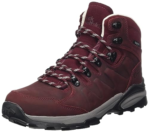 Jack Wolfskin Damen Refugio Prime Texapore MID W Wanderschuh, Dark Maroon, 38 EU von Jack Wolfskin