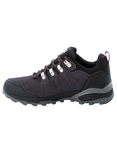 Jack Wolfskin Damen Refugio Texapore Low W, Dark Steel / Purple, 43 EU von Jack Wolfskin