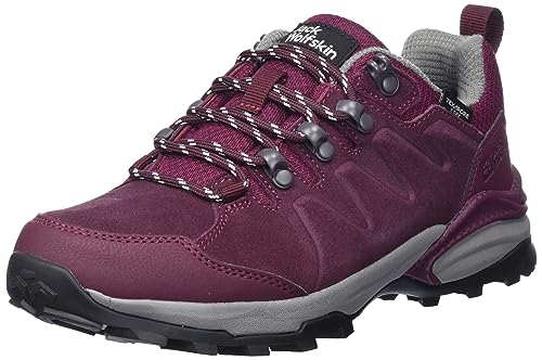 Jack Wolfskin Damen Refugio Texapore Low W Wanderschuh, Dark Maroon, 42 EU von Jack Wolfskin