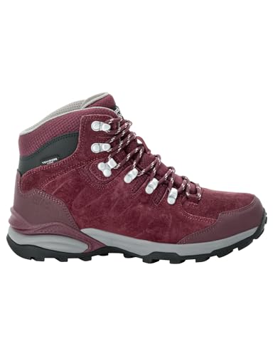 Jack Wolfskin Damen Refugio Texapore MID W Wanderschuh, Dark Maroon, 36 EU von Jack Wolfskin