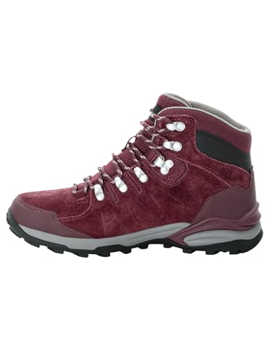 Jack Wolfskin Damen Refugio Texapore MID W Wanderschuh, Dark Maroon, 36 EU von Jack Wolfskin