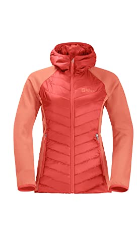 Jack Wolfskin Damen Routeburn Fleecejacke, Tango Orange, L von Jack Wolfskin