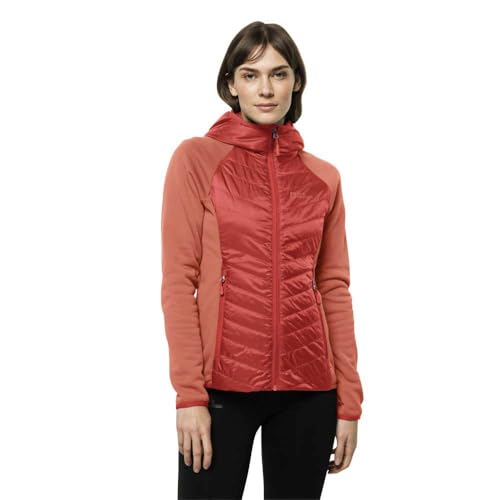 Jack Wolfskin Damen Routeburn Fleecejacke, Tango Orange, M von Jack Wolfskin