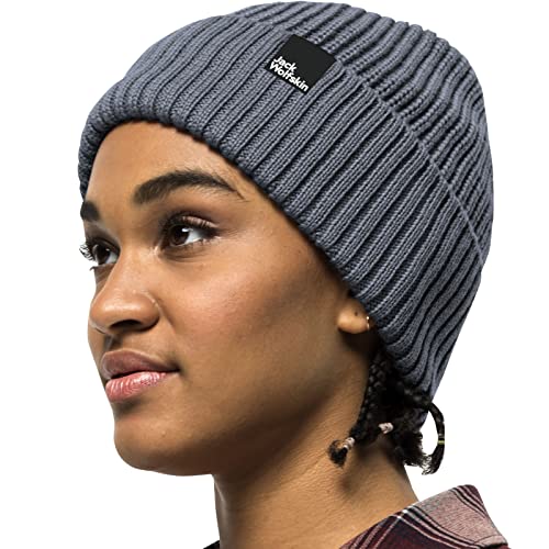 Jack Wolfskin Damen Schwansee Beanie-Mütze, Slate Blue, One Size von Jack Wolfskin