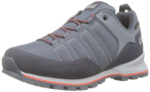 Jack Wolfskin Damen Scrambler LITE Texapore Low W Trekking-& Wanderhalbschuhe, Grau (Pebble Grey/Orange Coral 6512), 36 EU von Jack Wolfskin