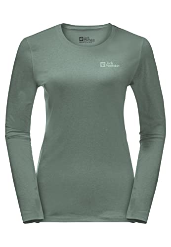 Jack Wolfskin Damen Sky Thermal Sweatshirt, Hedge Green, L von Jack Wolfskin