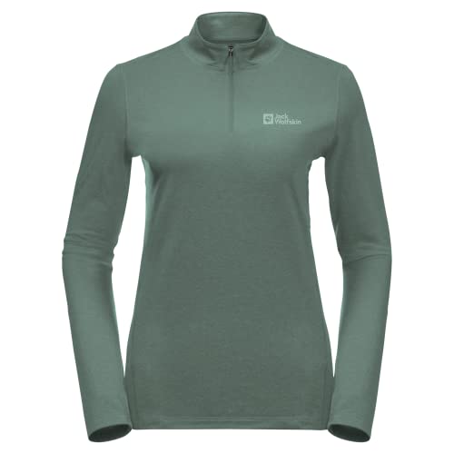 Jack Wolfskin Damen Sky Thermal Sweatshirt, Hedge Green, L von Jack Wolfskin