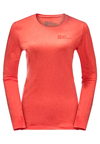 Jack Wolfskin Damen Sky Thermal Sweatshirt, Hot Coral, M von Jack Wolfskin