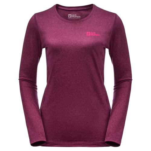 Jack Wolfskin Damen Sky Thermal Sweatshirt, Wild Berry, L von Jack Wolfskin