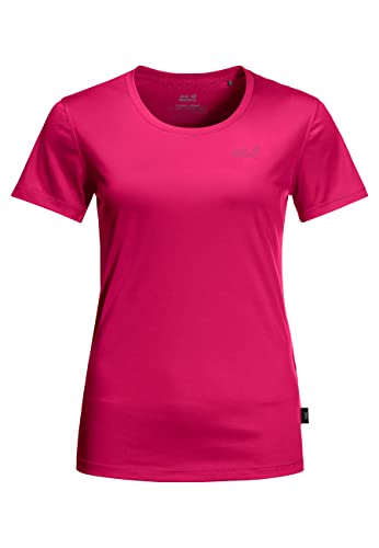 Jack Wolfskin Damen TECH T-Shirt, Pink Dahlia, S von Jack Wolfskin