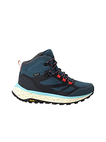 Jack Wolfskin Damen Terraventure Texapore Mid W, Blue / Coral, 38 EU von Jack Wolfskin