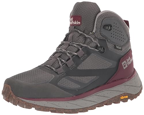 Jack Wolfskin Damen TERRAVENTURE Texapore MID W Wanderschuh, Dark Maroon, 35.5 EU von Jack Wolfskin