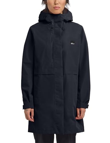 Jack Wolfskin Damen TERRAVIEW 2L COAT W Mantel, Dark Navy, XS Jack Wolfskin Damen TERRAVIEW 2L COAT W Mantel, Dark Navy, XS von Jack Wolfskin