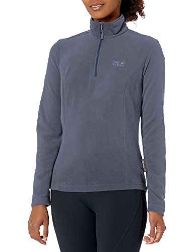 Jack Wolfskin Damen Taunus Quarter Zip Pullover W Hemd, Graphit, Medium von Jack Wolfskin