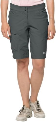 Jack Wolfskin Damen Tourer Shorts, Slate Green, 34 von Jack Wolfskin