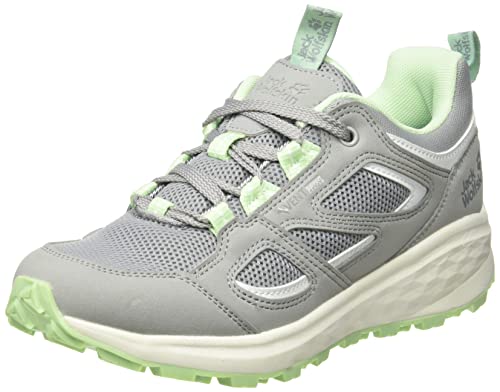 Jack Wolfskin Damen Vojo 3 Vent Low W Sneaker, Grey/Light Green, 39 EU von Jack Wolfskin