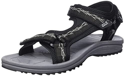 Jack Wolfskin Damen Wave Breaker W Sandale, Black/Grey, 35.5 EU von Jack Wolfskin