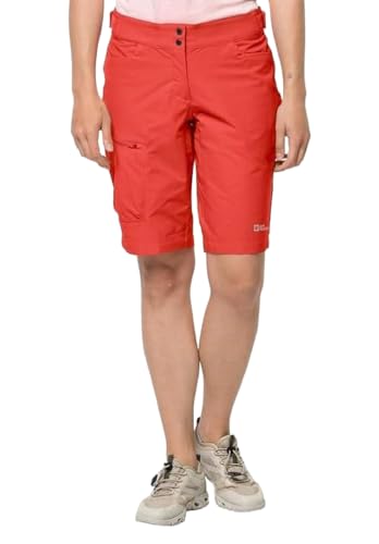 Jack Wolfskin Damen Women's Tourer Shorts Radhose Rot 38 von Jack Wolfskin