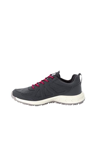 Jack Wolfskin Damen Woodland 2 Texapore Low W, Grey / Red, 37 EU von Jack Wolfskin