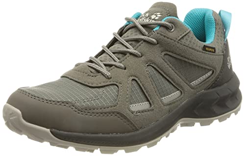 Jack Wolfskin Damen Woodland 2 Texapore Low W Sneaker, Grey/Light Blue, 37 EU von Jack Wolfskin