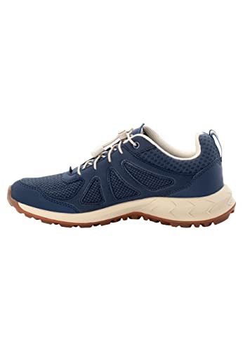 Jack Wolfskin Damen Woodland 2 Vent Low W Sneaker, Dark Blue/Beige, 37.5 EU von Jack Wolfskin