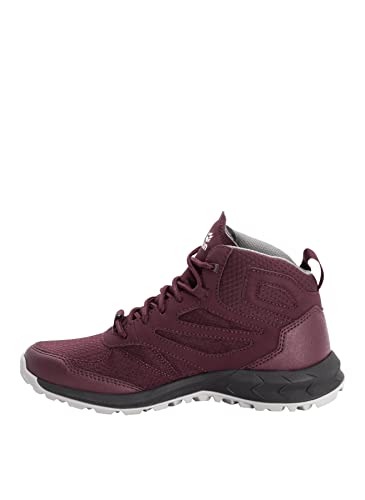 Jack Wolfskin Damen Woodland Texapore MID W Outdoorschuhe, Burgundy/pink, 37 EU von Jack Wolfskin