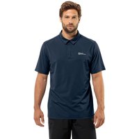 Jack Wolfskin Delgami Polo Men Poloshirt Herren 3XL blau night blue von Jack Wolfskin