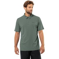 Jack Wolfskin Delgami Polo Men Poloshirt Herren L hedge green hedge green von Jack Wolfskin