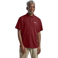 Jack Wolfskin Delgami Polo Men Poloshirt Herren S red Deep Ruby von Jack Wolfskin