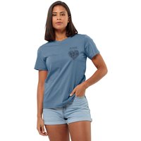 Jack Wolfskin Discover Heart T-Shirt Women T-Shirt aus Bio-Baumwolle Damen XS elemental blue elemental blue von Jack Wolfskin