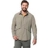 Jack Wolfskin Diskovera LS Shirt Men Wanderhemd Herren S misty green misty green von Jack Wolfskin