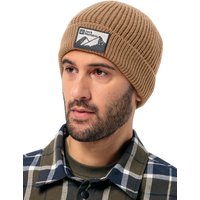 Jack Wolfskin EDO Badge Beanie Strickmütze one size chipmunk chipmunk von Jack Wolfskin