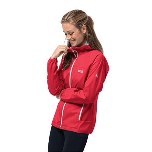 Jack Wolfskin Damen Eagle Peak Ii Softshell W Oberbekleidung, Tulpe, Rot, L von Jack Wolfskin